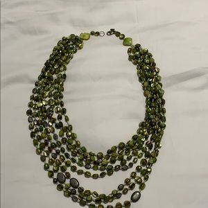 Green beaded silpada necklace